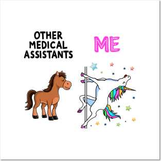 Medical Assistant Funny Unicorn Posters and Art